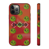 Olive Anki Kun Pattern Red Tough Case